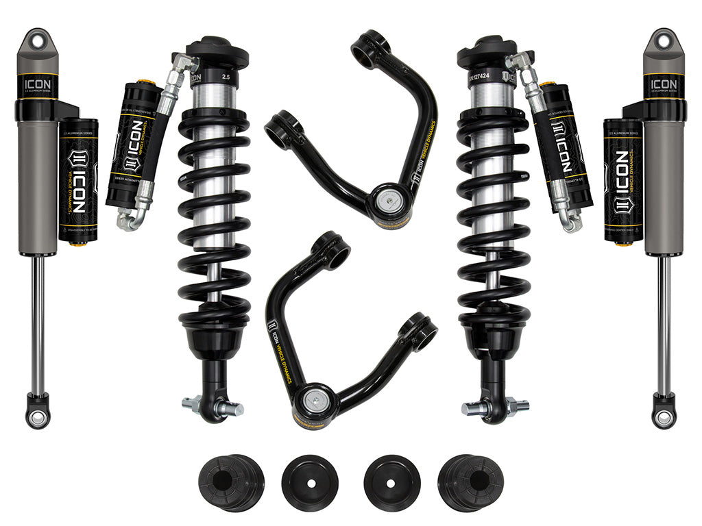 ICON Vehicle Dynamics 19-21 Ford Ranger, 0-3.5" Lift, Stage 4 Susp System, Tubular UCA Al Knuckle