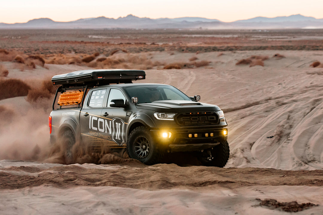 ICON Vehicle Dynamics 19-21 Ford Ranger, 0-3.5" Lift, Stage 7 Susp System, Tubular UCA Al Knuckle
