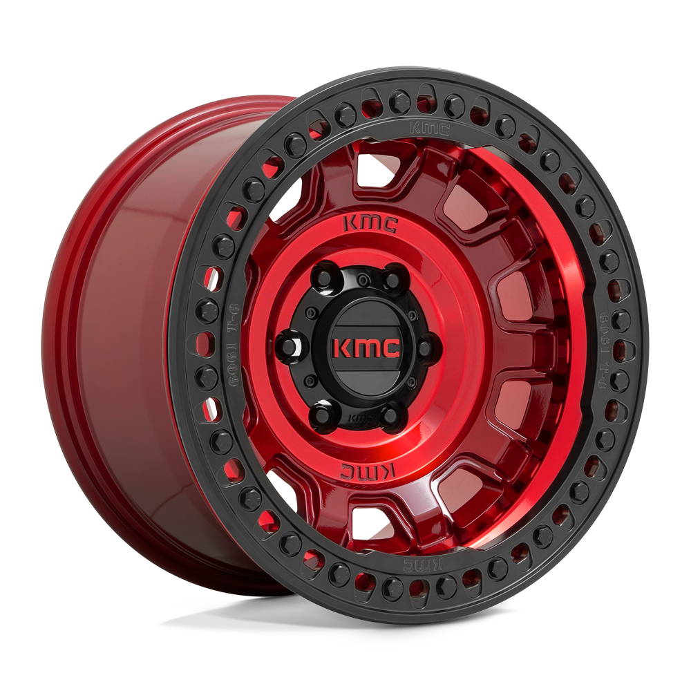 KMC KM236 TANK BEADLOCK CANDY RED wheel