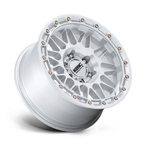 KMC KM555 ATTACK Gloss Silver w/ Machined Face