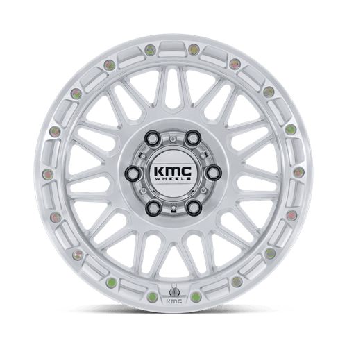 KMC KM555 ATTACK Gloss Silver w/ Machined Face