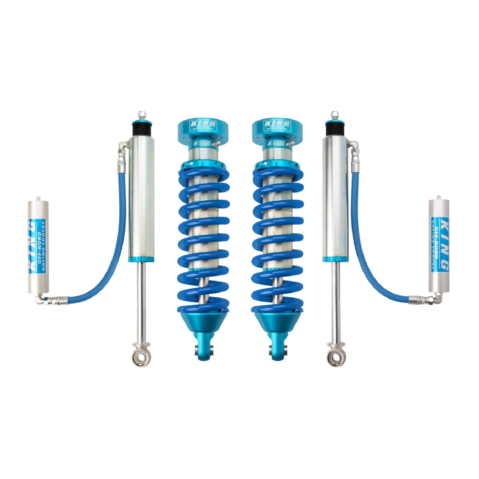 King Shocks 2.5 Performance Coilovers + Rear Reservoir Shocks Set for 1996-2002 Toyota Land Cruiser 90 4WD w/0-2.5" lift - King Shocks