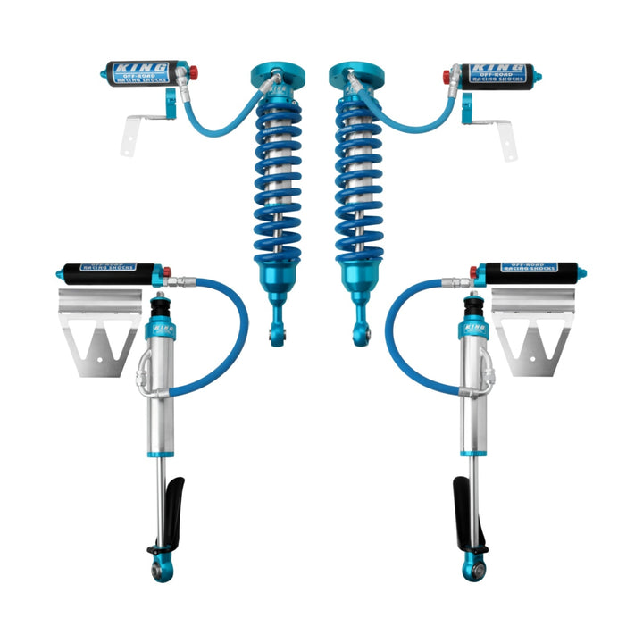 King Shocks 2.5 Performance Coilovers + Rear Reservoir Shocks Set for 2008-2021 Toyota Land Cruiser 200 4WD - King Shocks