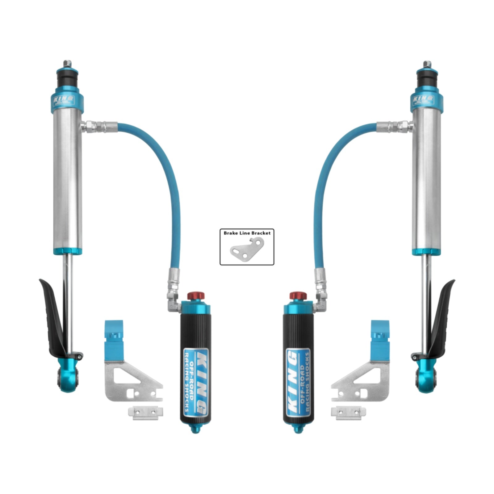 King Shocks 2.5 Performance Coilovers w/ Adjustable Remote Reservoir Pair 25001-397A - King Shocks