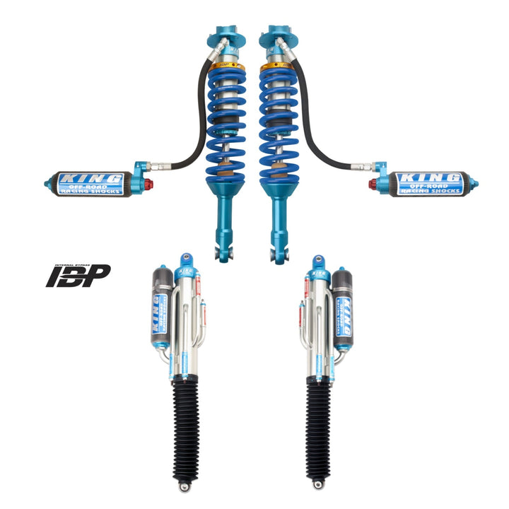 King Shocks 3.0 Performance Coilovers w/ Adjustable Remote Fin Reservoir + Rear Adj Reservoir Shocks Set for 2017-2020 Ford Raptor 4WD - King Shocks