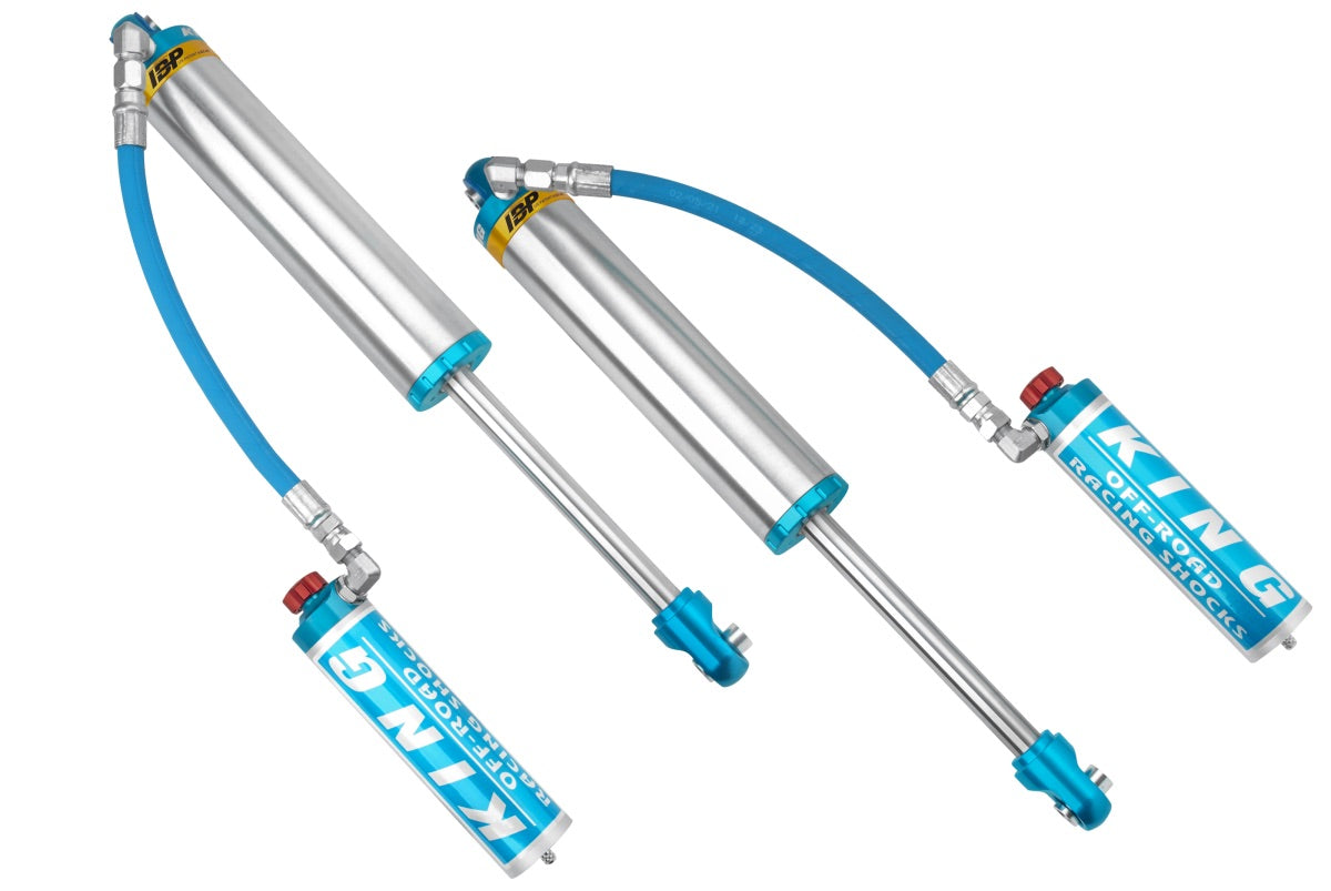 King Shocks 3.0 Performance Racing Smoothie w/Hose Remote Reservoir Adjustable + Internal Bypass Shocks PR3010-SS-AI - King Shocks
