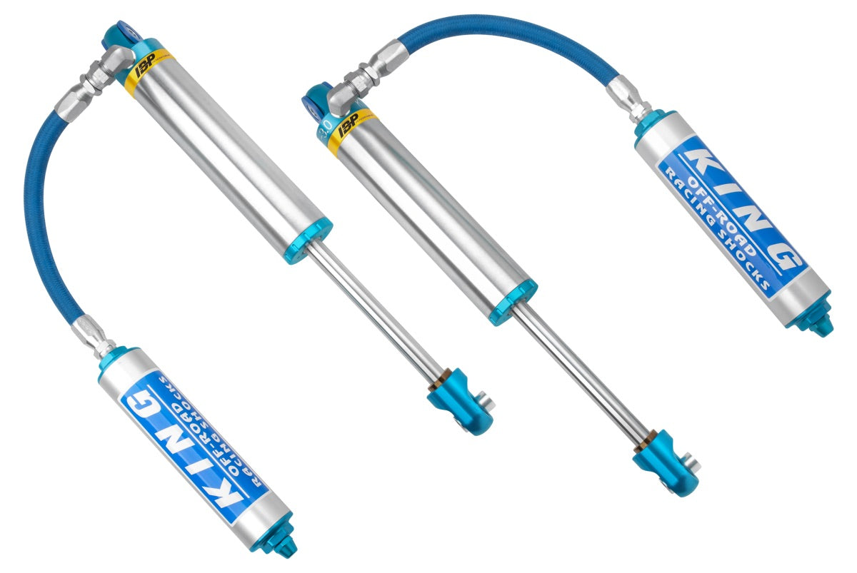 King Shocks 3.0 Race Smoothie w/Hose Remote Reservoir + Internal Bypass Shocks RS3010-SS-I - King Shocks