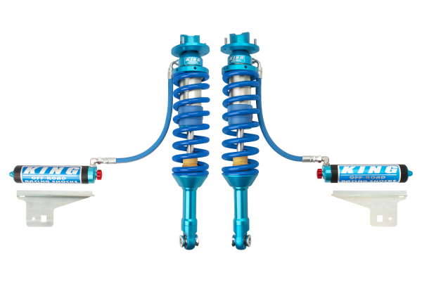 King Shocks 3.0" Performance Front Coilover w/ Remote Reservoir – 2010-2014 Ford F-150 Raptor 4WD (Standard Fin Reservoir)