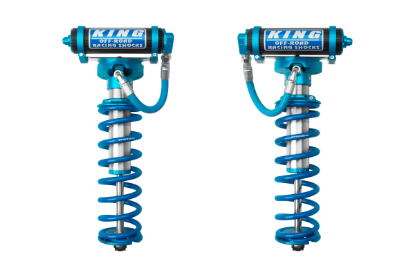 King Shocks 2.5" Performance Front Coilover Conversion w/ Remote Reservoir – 2005-2026 Ford F-250/F-350/F-450/F-550 Super Duty 4WD (6-8" Lift) (PN 25001-424)