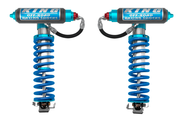King Shocks 2.5" Performance Front Coilover Conversion w/ Remote Reservoir – 2005-2026 Ford F-250/F-350/F-450/F-550 Super Duty 4WD (4-6" Lift, Performance Fin Reservoir)