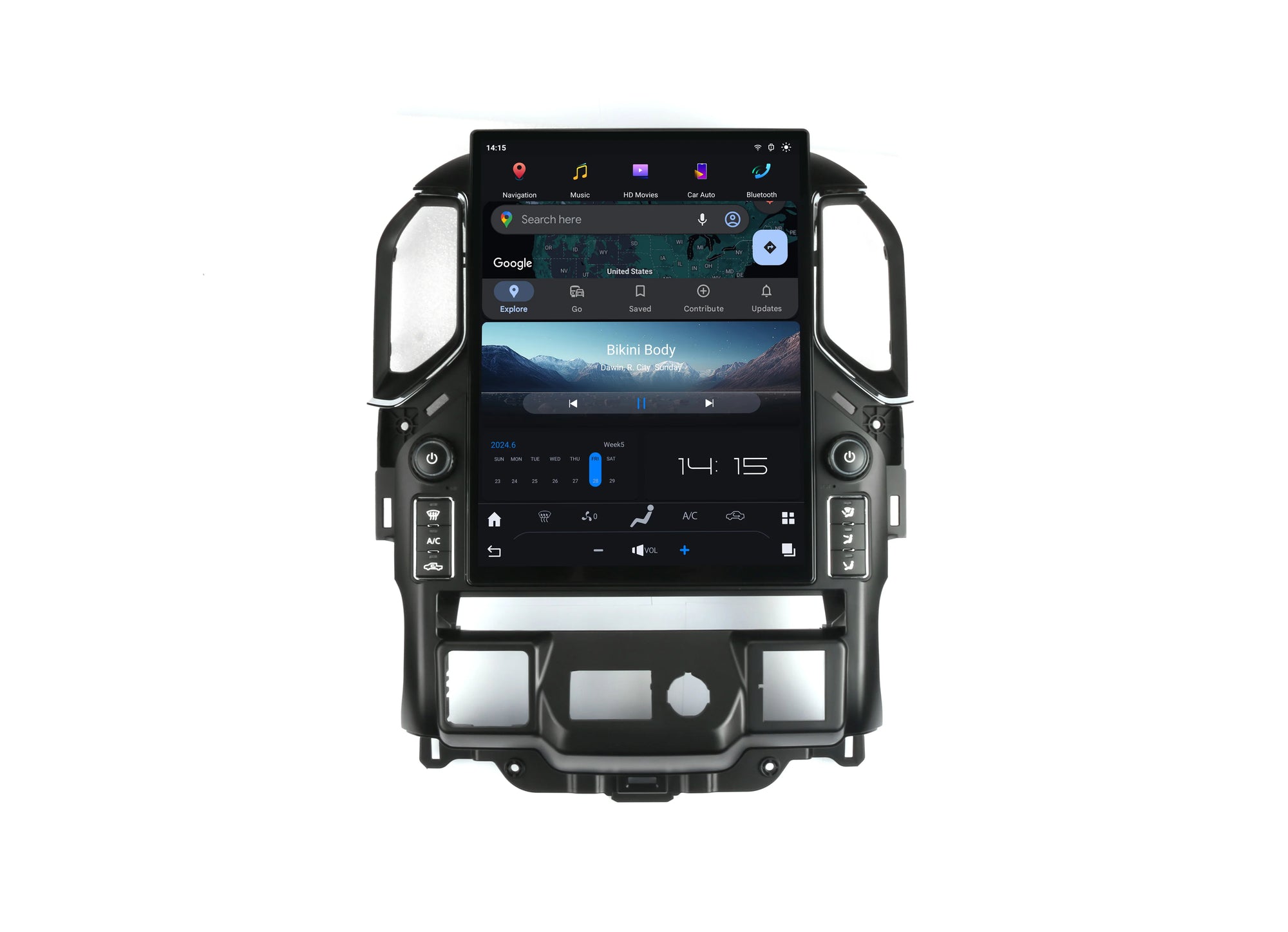 15.6 Android 13 Car Radio for GMC Sierra Denali Silverado 2019 2020 2021 2022 2023 Carplay Car Radio GPS Navigation Multimedia