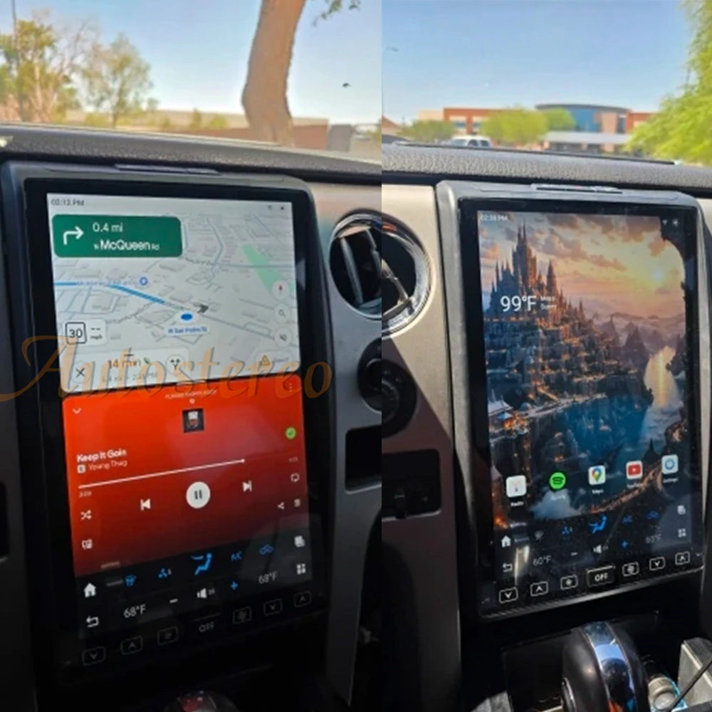 14.4 Inch Android 13 128GB for Ford F150 Raptor 2009-2014 Tesla Style Car GPS Navigation Multimedia Player Radio Tape Headunit