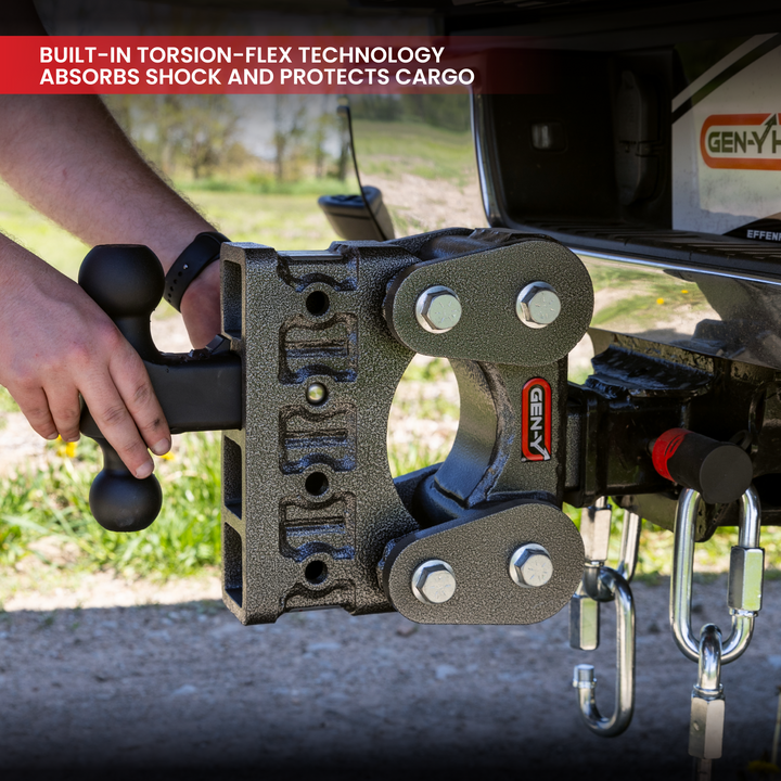 Gen Y Hitch BOSS 32K (Torsion-Flex) Drop Hitch - 2.5 Inch &amp; 3 Inch Shank