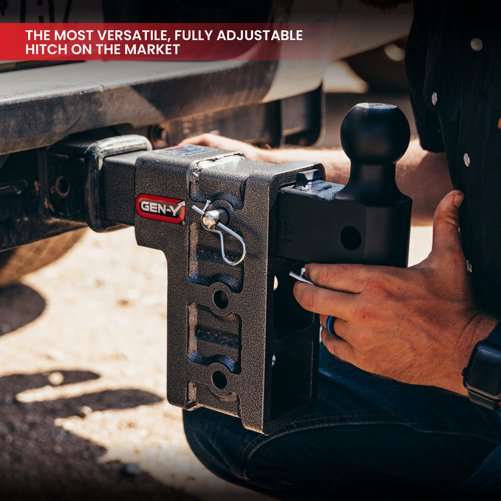 Gen Y Hitch MEGA-DUTY Bolt-On Adjustable Hitch