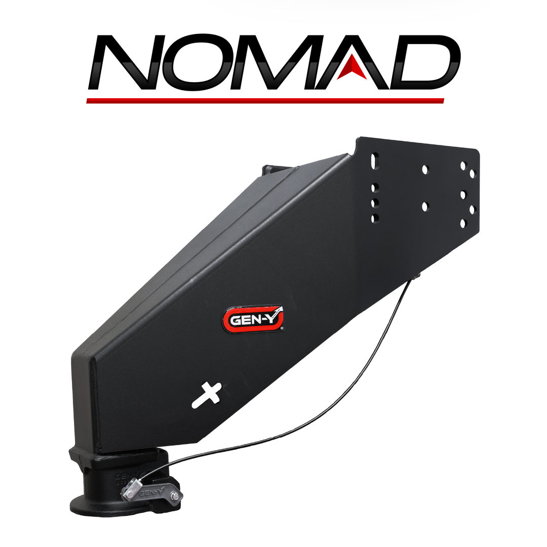 Gen Y Hitch NOMAD Fifth Wheel-to-Gooseneck Static Pin Box with SnapLatch Coupler