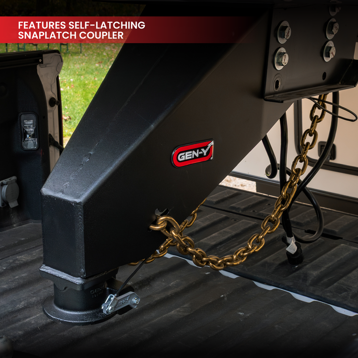 Gen Y Hitch NOMAD Fifth Wheel-to-Gooseneck Static Pin Box with SnapLatch Coupler