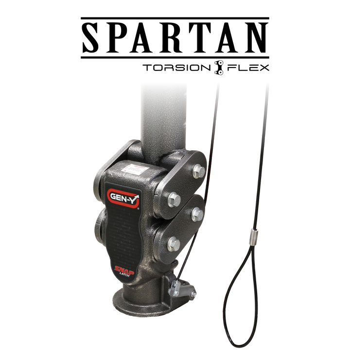 Gen Y Hitch SPARTAN (Torsion-Flex) Gooseneck Coupler with SnapLatch