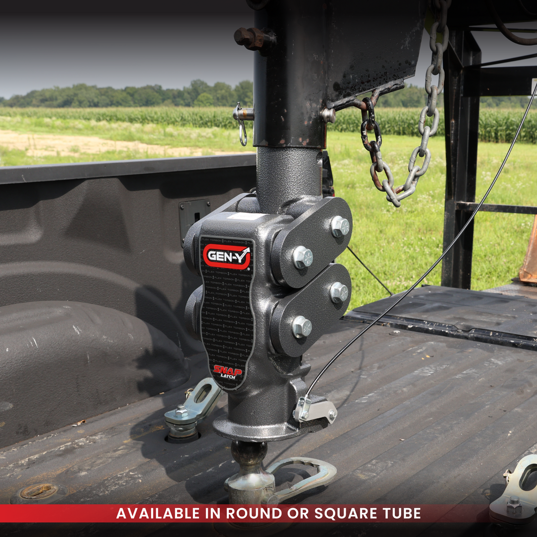 Gen Y Hitch SPARTAN (Torsion-Flex) Gooseneck Coupler with SnapLatch