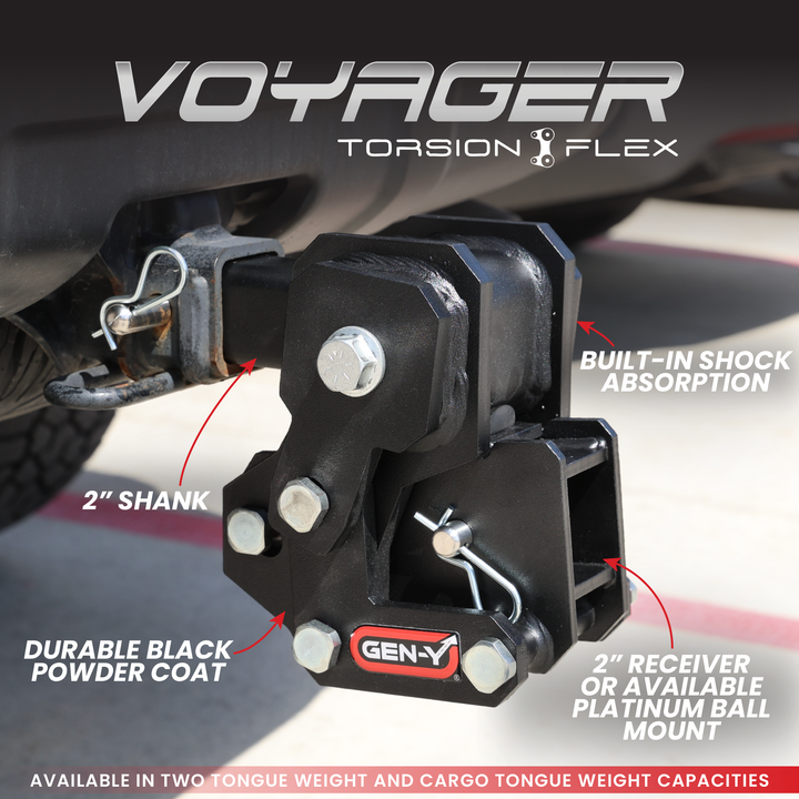 Gen Y Hitch VOYAGER (Torsion-Flex) Cargo Carrier Hitch
