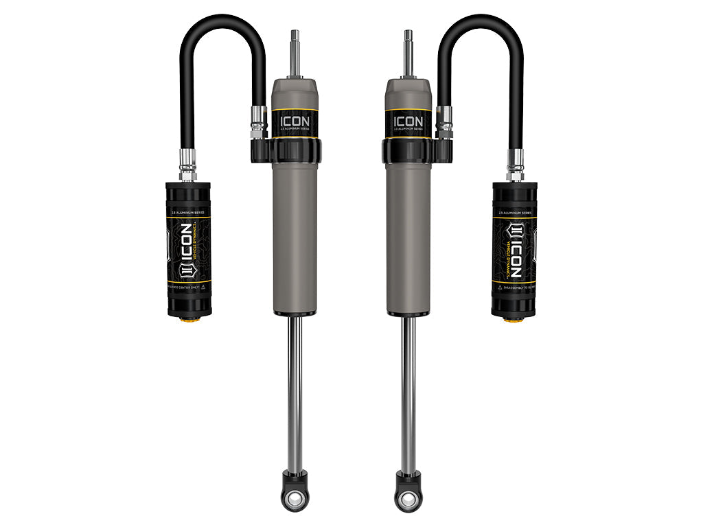 ICON Vehicle Dynamics 2023-2026 Ford F-250/F-350 Super Duty 4WD, 4.5” Lift, Front, V.S. 2.5 Aluminum Series Shocks, Remote Reservoir, Pair