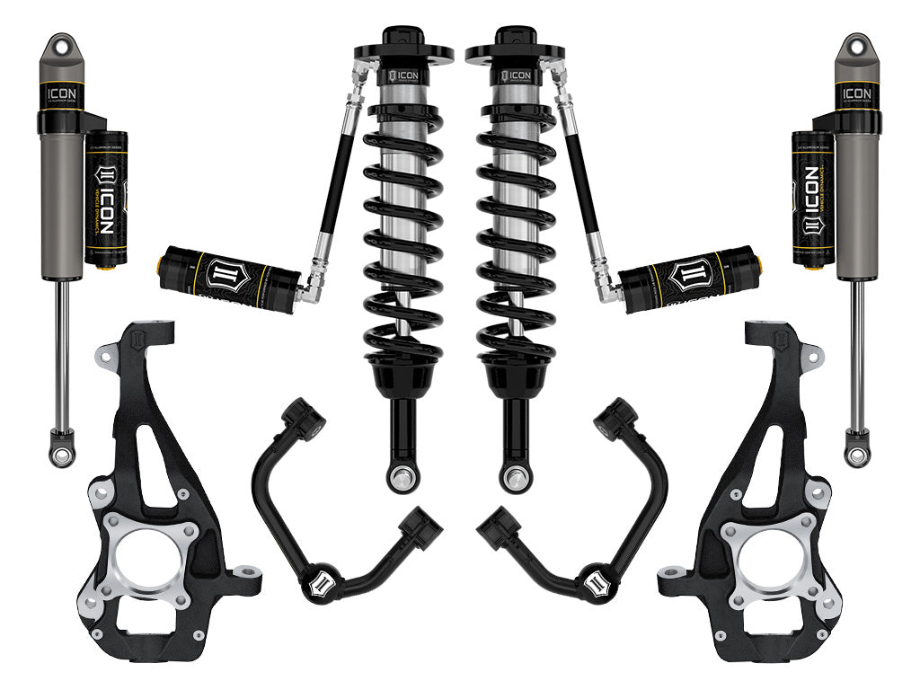 ICON Vehicle Dynamics 2021-2026 Ford F-150 4WD, 3.5-4.5" Lift, Stage 3 Suspension System, Tubular