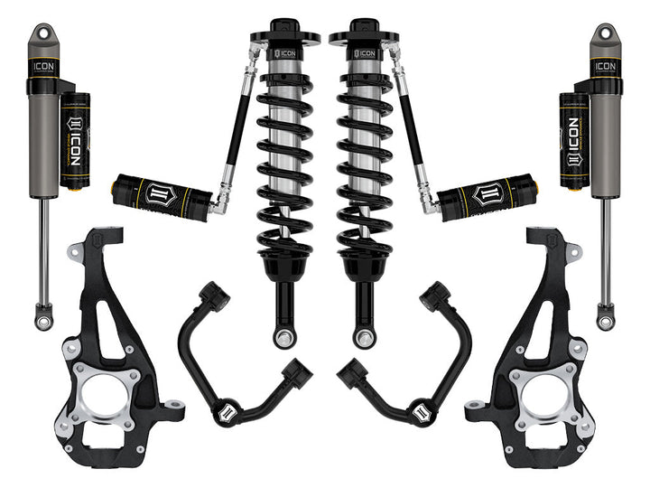 ICON Vehicle Dynamics 2021-2026 Ford F-150 4WD, 3.5-4.5" Lift, Stage 3 Suspension System, Tubular