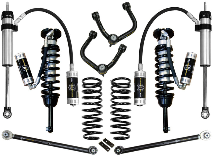 ICON Vehicle Dynamics 03-09 4Runner/FJ Cruiser 0-3.5" Lift Stage 5 Suspension System, Tubular UCA