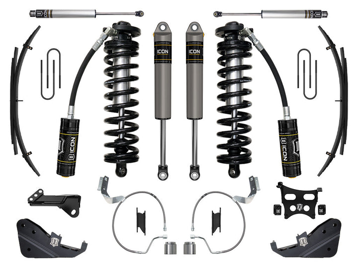 ICON Vehicle Dynamics 2023-2026 Ford F-250/F-350 Super Duty 4WD, 4-5.5" Lift, Stage 3 Coilover Conversion System w/ Expansion Packs