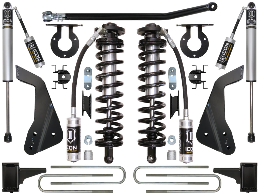 ICON Vehicle Dynamics 2008-2010 Ford F250/F350, 4-5.5" Lift, Stage 1 Coilover Conversion System