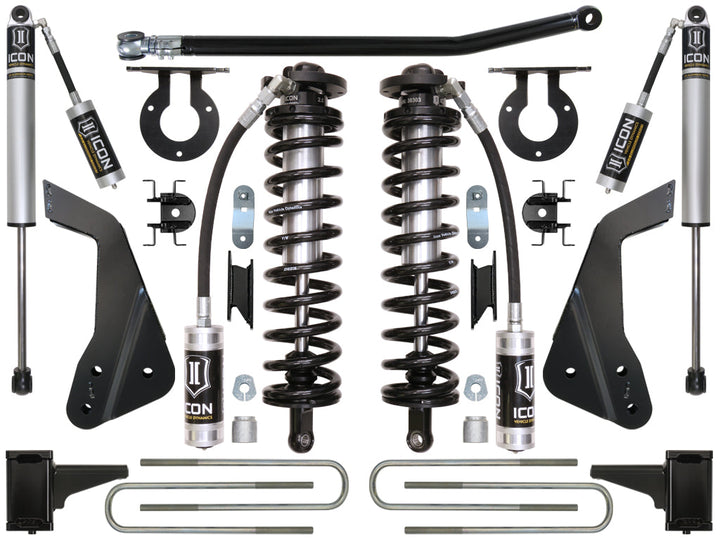 ICON Vehicle Dynamics 2008-2010 Ford F250/F350, 4-5.5" Lift, Stage 1 Coilover Conversion System