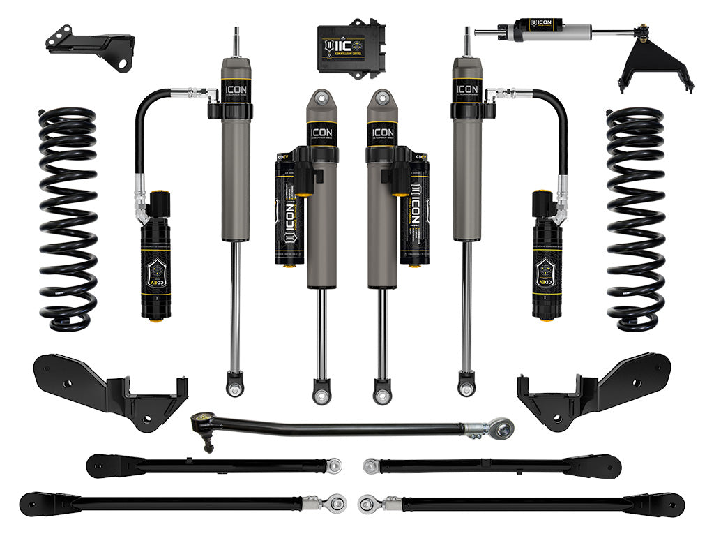 ICON Vehicle Dynamics 2023-2026 Ford F-250/F-350 Super Duty 4WD, Gas, 2.5" Lift, Stage 6 Suspension System w/ 4-Link