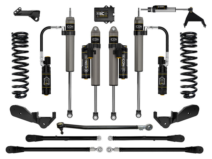 ICON Vehicle Dynamics 2023-2026 Ford F-250/F-350 Super Duty 4WD, Gas, 2.5" Lift, Stage 6 Suspension System w/ 4-Link