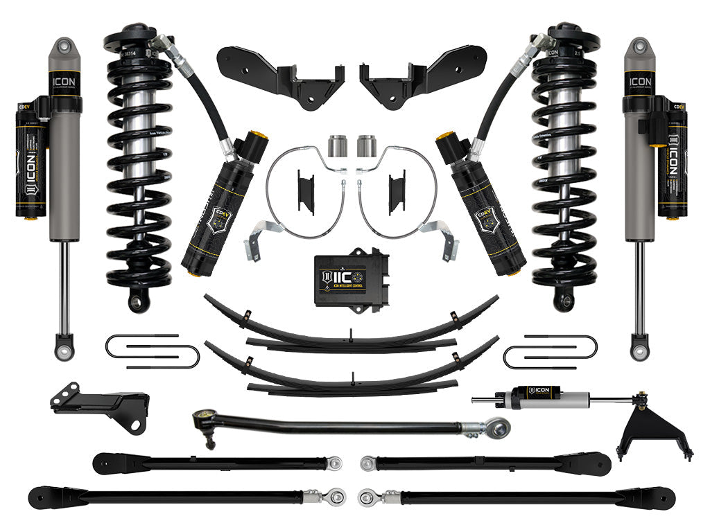 ICON Vehicle Dynamics 2023-2026 Ford F-250/F-350 Super Duty 4WD, 4-5.5" Lift, Stage 8 Coilover Conversion System w/ Expansion Packs