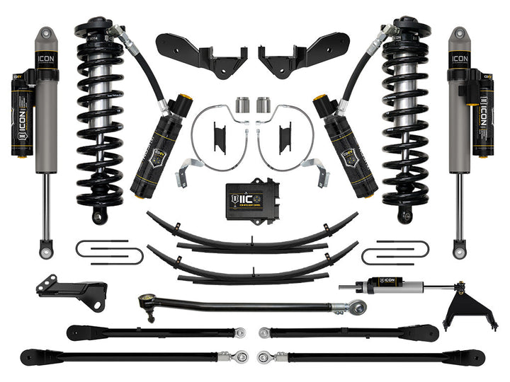 ICON Vehicle Dynamics 2023-2026 Ford F-250/F-350 Super Duty 4WD, 4-5.5" Lift, Stage 8 Coilover Conversion System w/ Expansion Packs