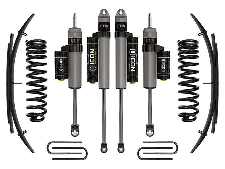 ICON Vehicle Dynamics 2011-2016 Ford F-250/F-350 Super Duty 4WD Diesel, 2.5" Lift, Stage 3 Suspension System w/ Expansion Packs