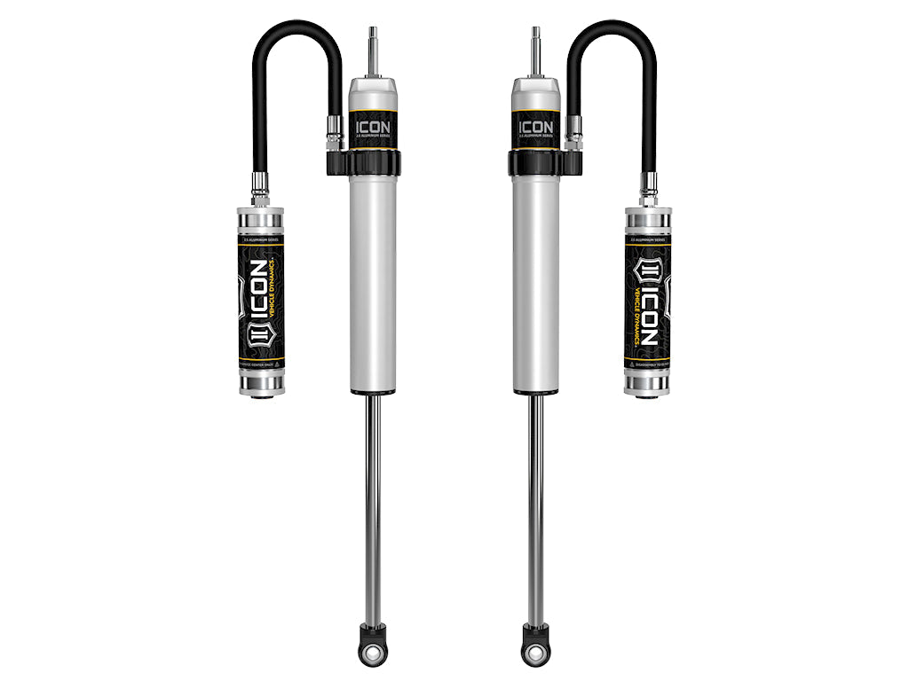 ICON Vehicle Dynamics 2003-12 Ram 2500/3500 HD, 4.5” Lift, Front, 2.5 VS Remote Res Shocks, Pair