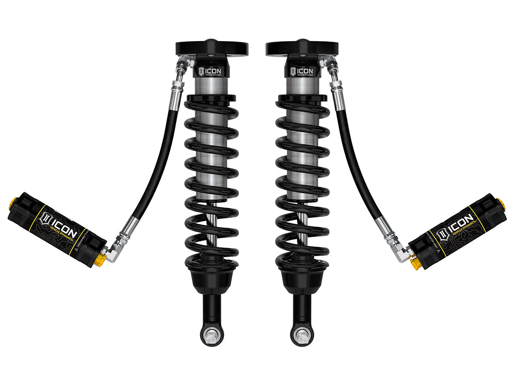ICON 2019-2026 Chevrolet Silverado 1500, 1.5-3.5” Lift, Front, V.S. 2.5 Series Coilover Kit, Extended Travel, Remote Reservoir w/ CDCV, Pair
