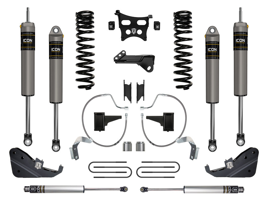 ICON Vehicle Dynamics 2023-2026 Ford F-250/F-350 Super Duty 4WD, Diesel, 4.5" Lift, Stage 3 Suspension System