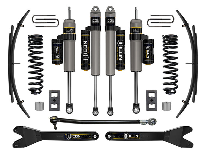 ICON Vehicle Dynamics 2023-2026 Ford F-250/F-350 Super Duty 4WD, Diesel, 2.5" Lift, Stage 3 Suspension System w/ Radius Arms and Expansion Packs