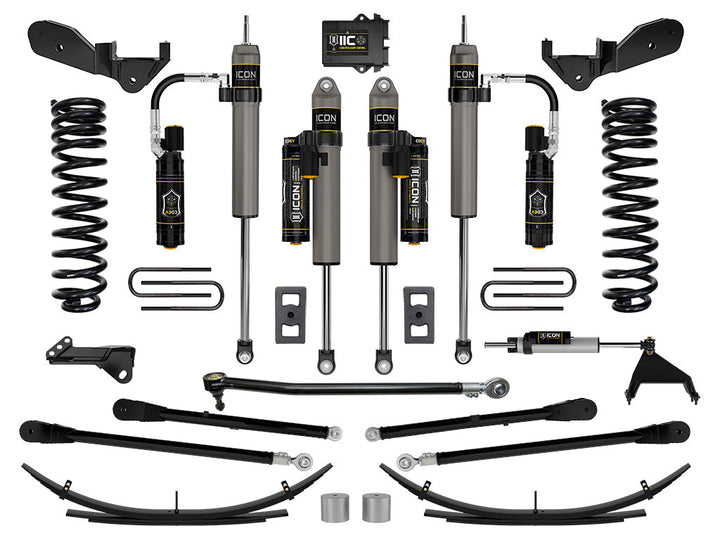ICON Vehicle Dynamics 2023-2026 Ford F-250/F-350 Super Duty 4WD, Diesel, 2.5" Lift, Stage 6 Suspension System w/ 4-Link and Expansion Packs
