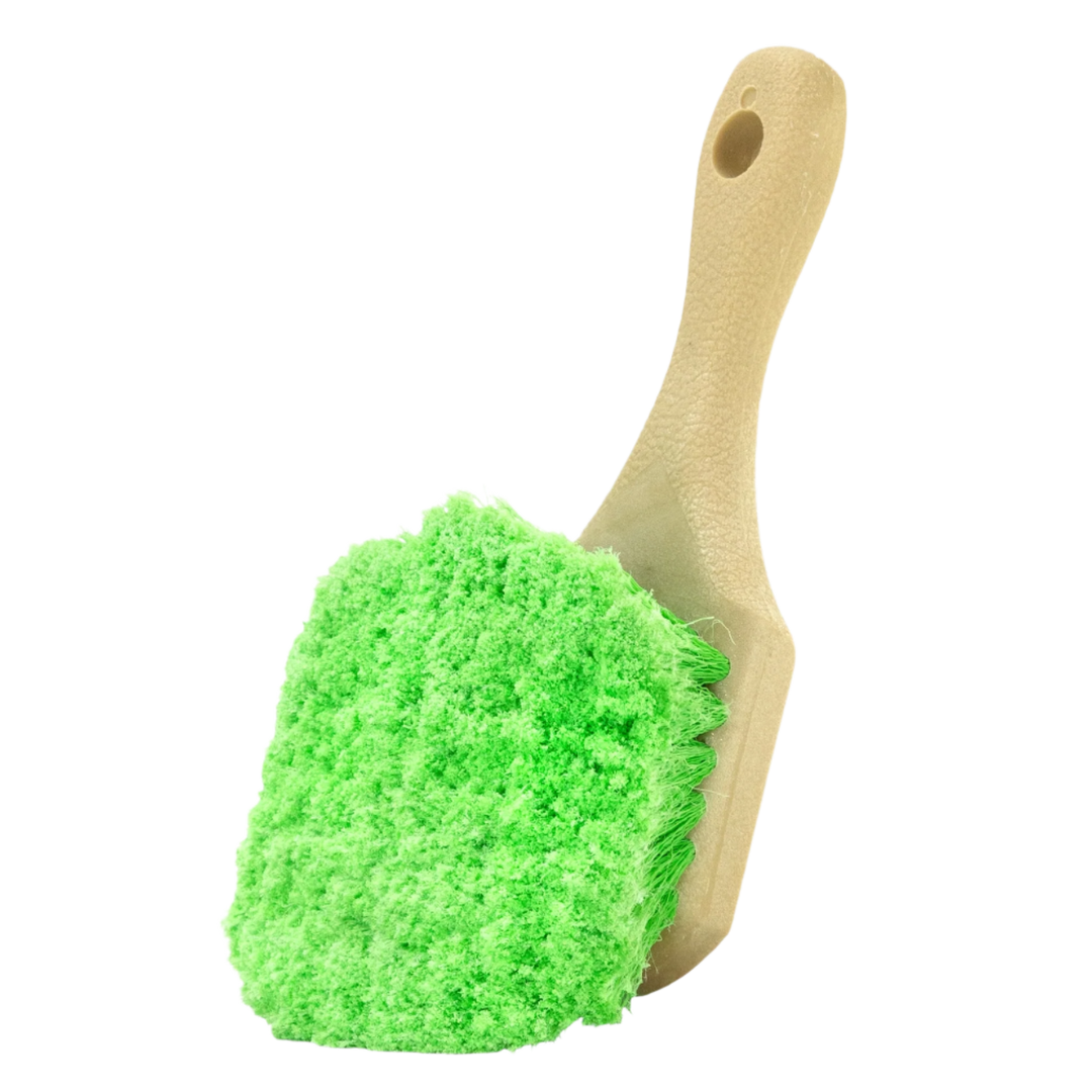 Proje Tire Dressing Applicator Brush – Short Handle, Durable Bristles