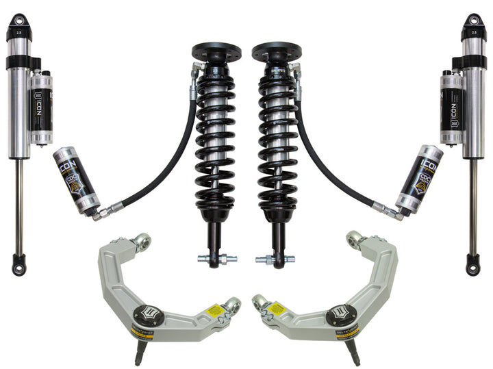 ICON Vehicle Dynamics 2015-20 Ford F150 2WD, 1.75-3" Lift, Stage 5 Suspension System, Billet UCA