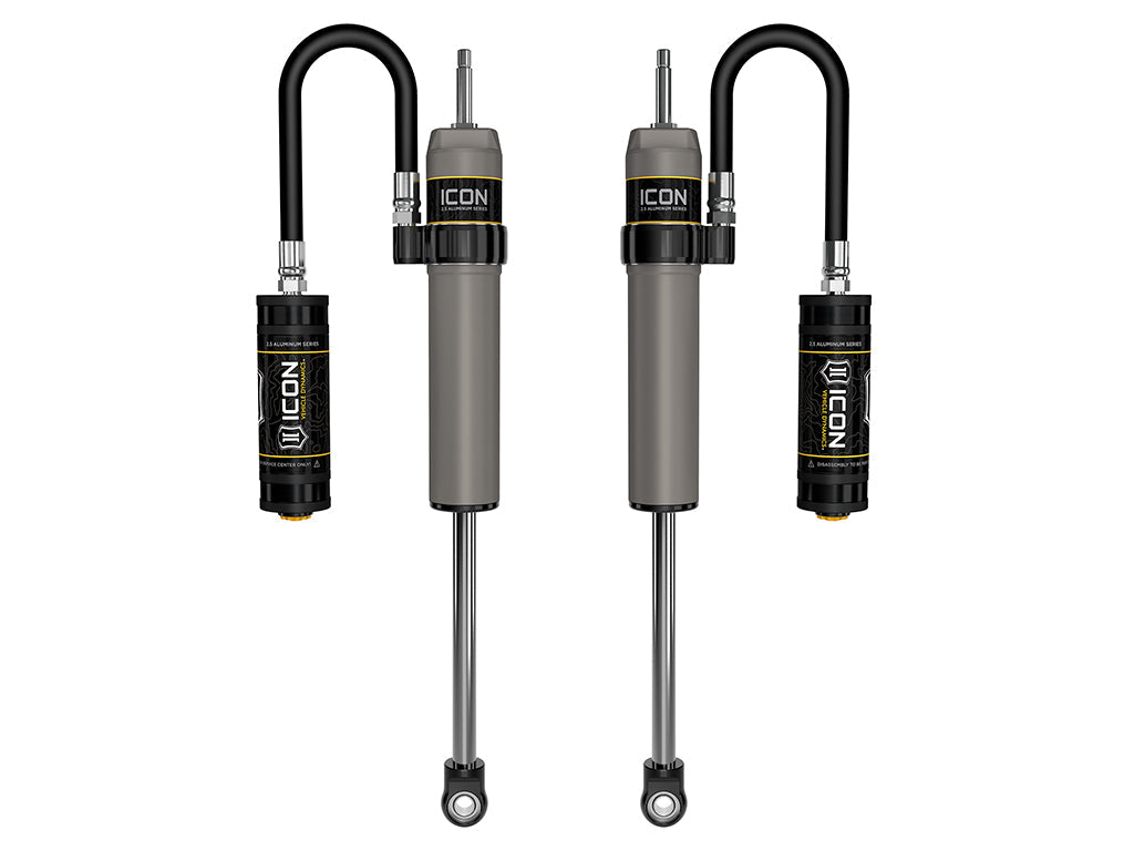 ICON Vehicle Dynamics 2022-2026 Toyota Tundra, 3-3.5" Lift, Rear, V.S. 2.5 Aluminum Series Shock Absorbers, Remote Reservoir, Pair