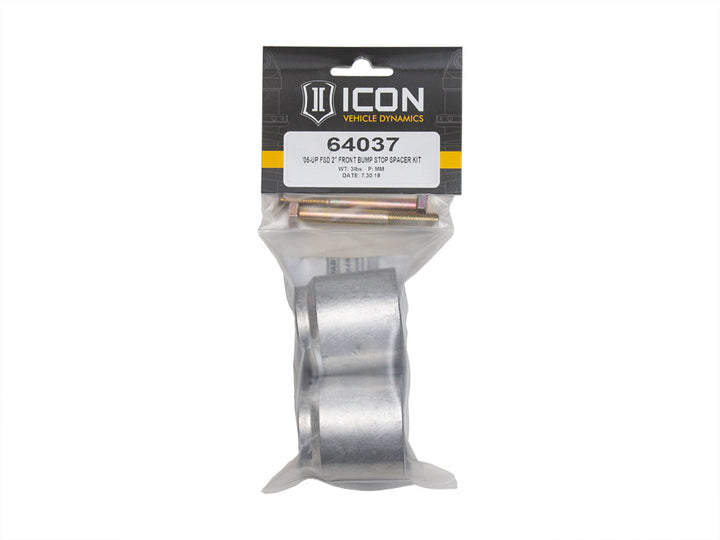 ICON Vehicle Dynamics 2005-2026 Ford F-250/F-350 Super Duty 4WD, Front, 2" Bump Stop Spacer Kit
