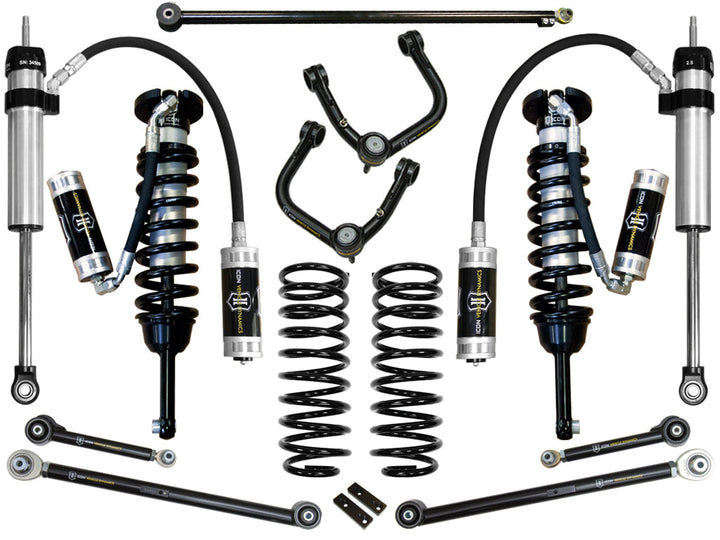 ICON Vehicle Dynamics 2010-2024 Toyota 4Runner, 0-3.5" Lift Stage 6 Suspension System, Tubular UCA