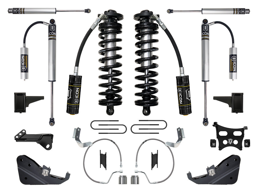 ICON Vehicle Dynamics 2023-2026 Ford F-250/F-350 Super Duty 4WD, 4-5.5" Lift, Stage 2 Coilover Conversion System