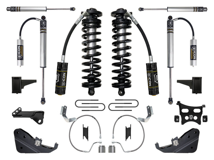 ICON Vehicle Dynamics 2023-2026 Ford F-250/F-350 Super Duty 4WD, 4-5.5" Lift, Stage 2 Coilover Conversion System