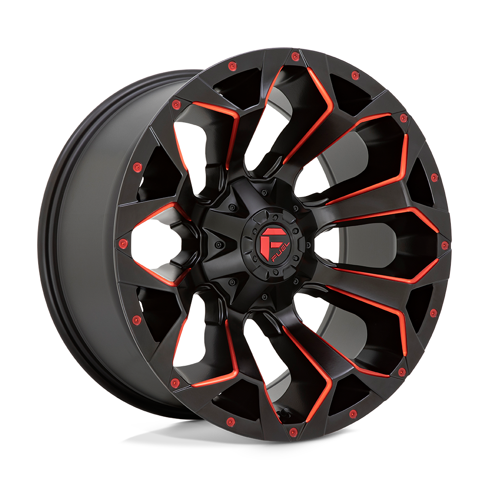 Fuel ASSAULT MATTE BLACK RED MILLED