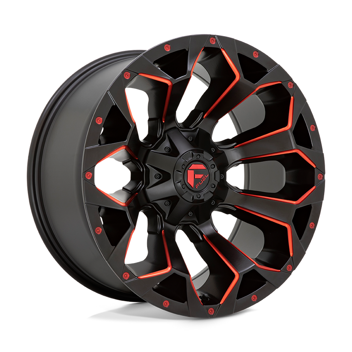 Fuel ASSAULT MATTE BLACK RED MILLED