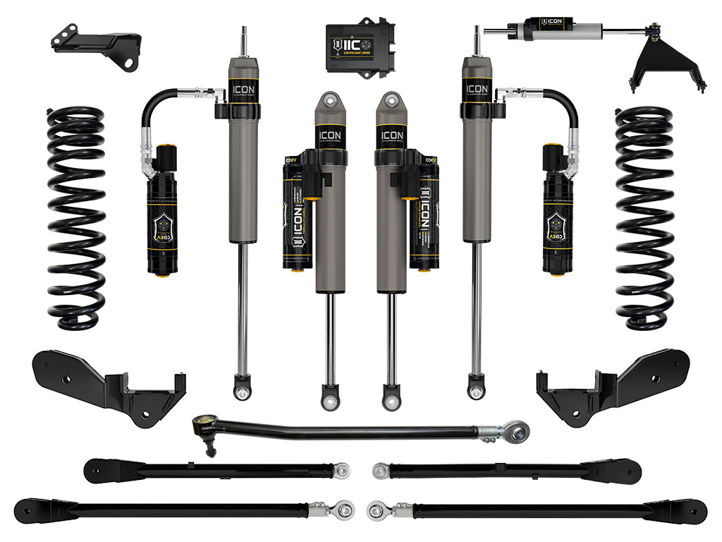 ICON Vehicle Dynamics 2023-2026 Ford F-250/F-350 Super Duty 4WD, Diesel, 2.5" Lift, Stage 6 Suspension System w/ 4-Link